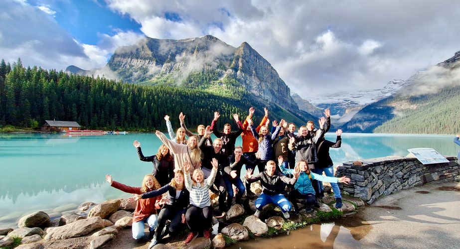 Groepsfoto Banff National Park Groepsfoto Banff National Park